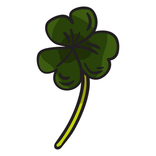 Shamrock clover irish leaves illustration PNG Design