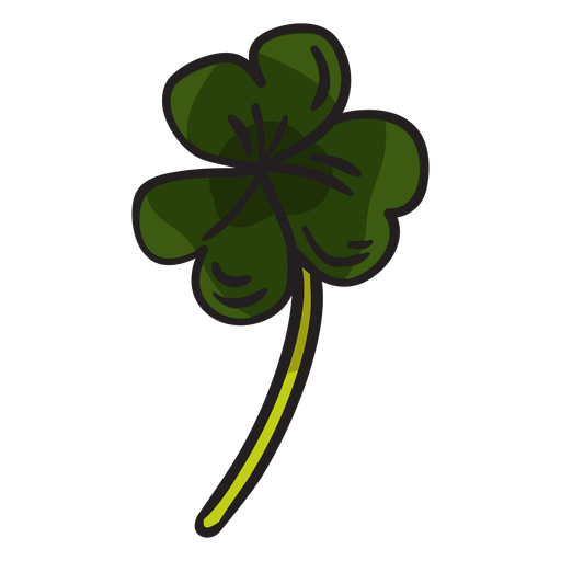 Shamrock Clover Irish Leaves Illustration PNG-Design