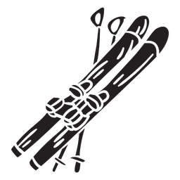 Skiausrüstung Schnee Finnland Illustration PNG-Design