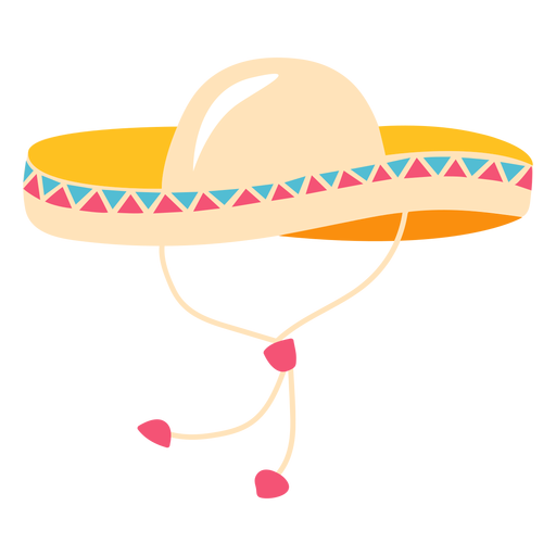 Sombrero mexican headwear traditional illustration PNG Design