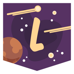 Banner de espacio alfabeto l Diseño PNG