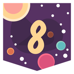 Raum Nummer 8 Banner PNG-Design
