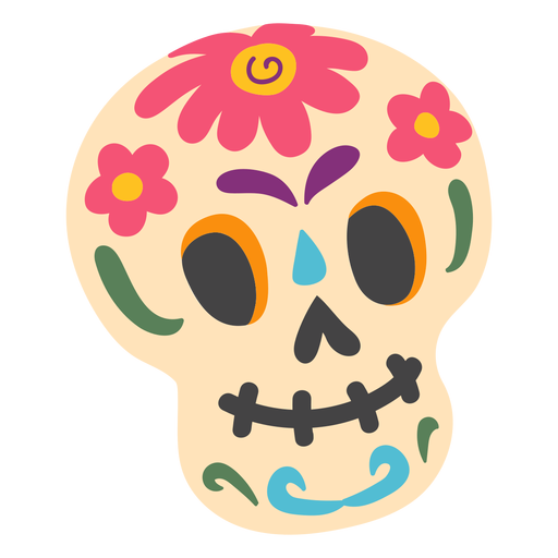 Sugar skull calavera illustration