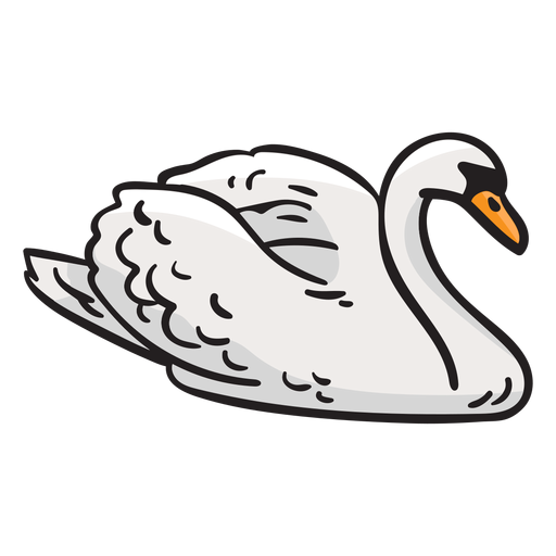 Swan bird finland illustration