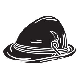 Cultura tradicional de chapéus suíço preto Desenho PNG