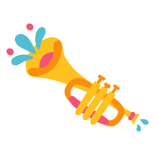 Trumpet mariachi musical instrument illustration PNG Design