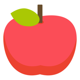Apple fruit flat apple PNG Design