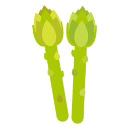 Asparagus vegetable flat PNG Design