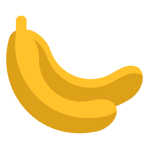 Banana fruit flat Diseño PNG