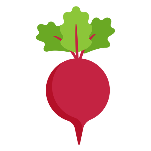 Rote-Bete-Gemüse flach PNG-Design