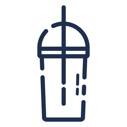 Beverage tumbler lid stroke - Transparent PNG & SVG vector file