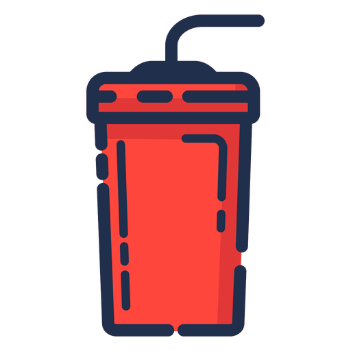 Ícone de copo vermelho de bebidas - Baixar PNG/SVG Transparente