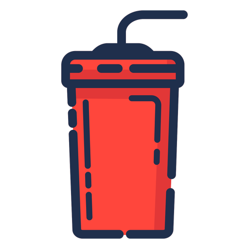 Beverage tumbler red icon PNG Design