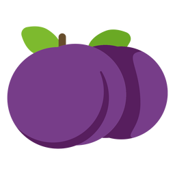 Fruta de mora plana Diseño PNG