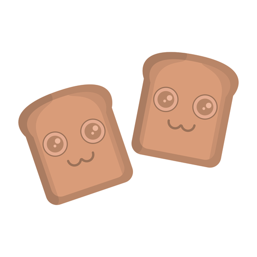 Bread sticker flat PNG Design