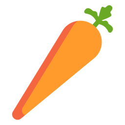 Carrot vegetable flat