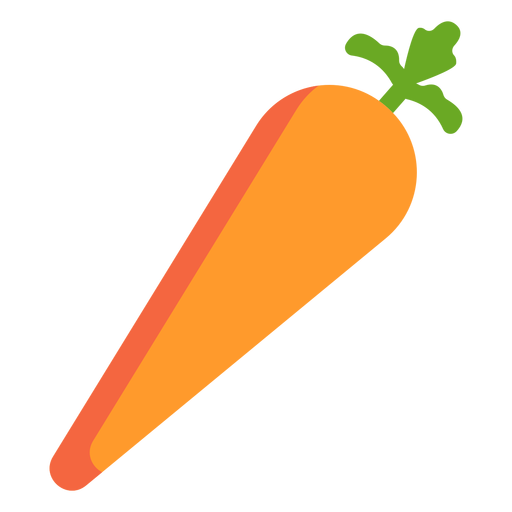 Carrot vegetable flat PNG Design
