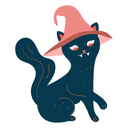 Cat witch character Transparent PNG