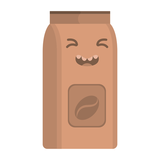 Coffee flask sticker flat PNG Design