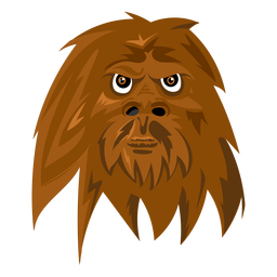Kreatur affenähnliches Symbol PNG-Design