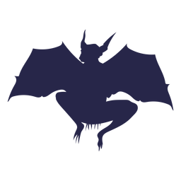 Kreatur Fledermaus Silhouette PNG-Design