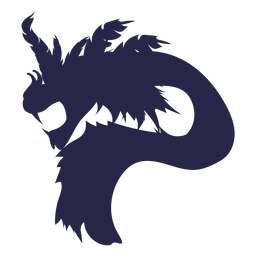 Kreatur Drachen Silhouette PNG-Design