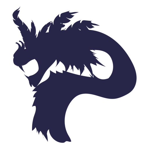Silhueta de dragão de criatura Desenho PNG