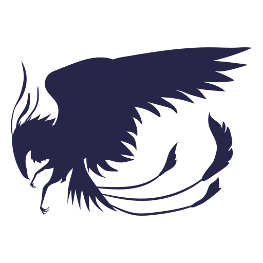 Creature eagle silhouette PNG Design