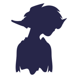 Creature female silhouette PNG Design