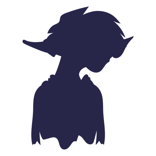 Creature female silhouette PNG Design