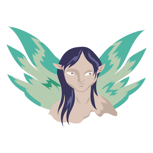 Creature flying female icon PNG Design