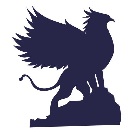 Creature griffin silhouette PNG Design
