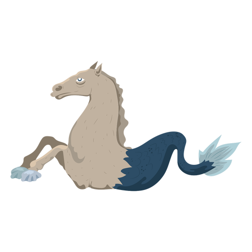 Icono de pez caballo criatura Diseño PNG