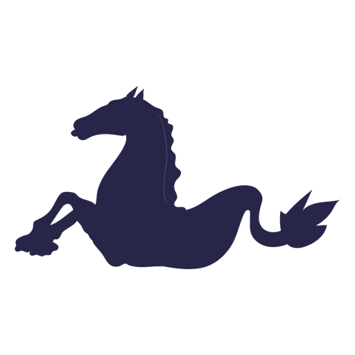 Creature horse fish silhouette PNG Design
