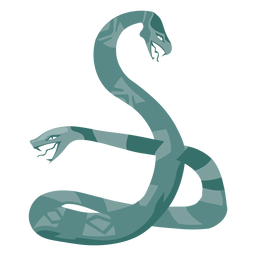 Creature two faced snake icon PNG Design Transparent PNG