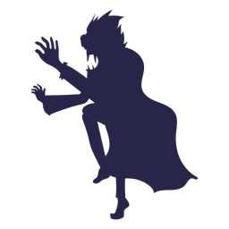 Creature zombie silhouette PNG Design