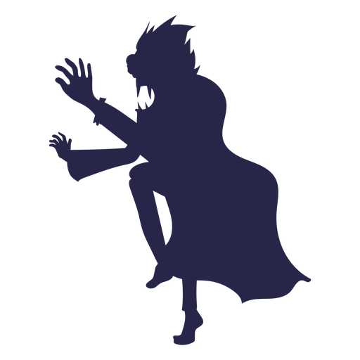 Creature zombie silhouette PNG Design