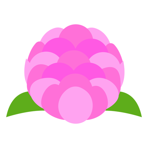 Dahlienblüte flach PNG-Design