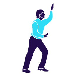 Dance pose break dance silhouette PNG Design