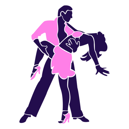 Dance pose leg wrap silhouette PNG Design