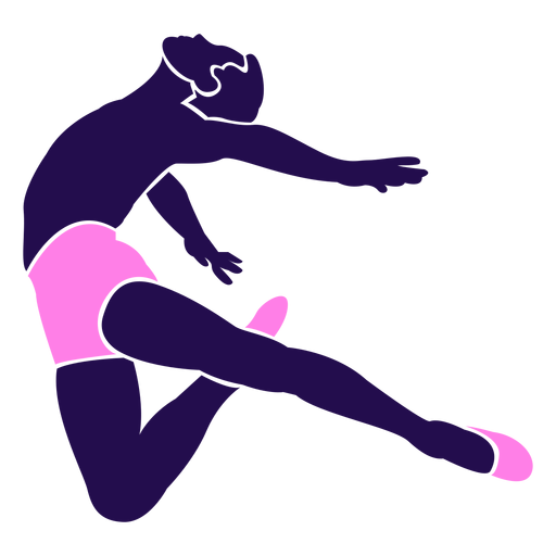 Dance pose man ballet silhouette PNG Design