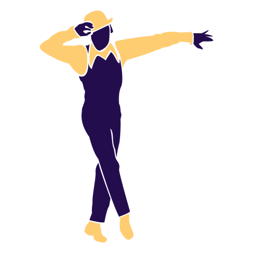 Dança pose silhueta moonwalk Desenho PNG