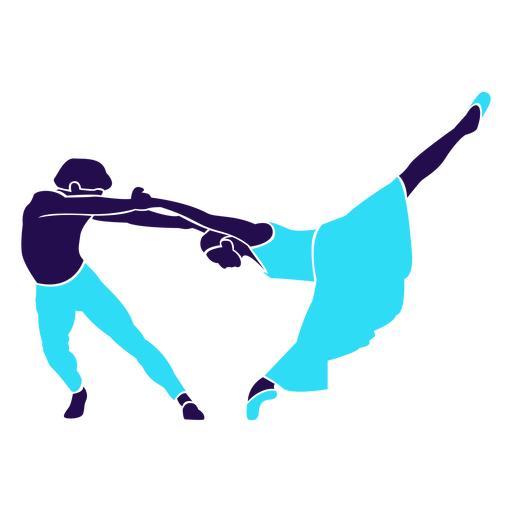 Dance pose swing silhouette