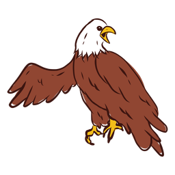 Eagle Shriek Hand Drawn PNG & SVG Design For T-Shirts