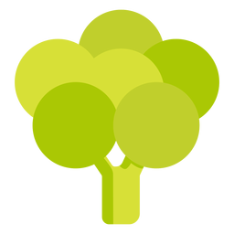 Fruit green bulb flat PNG Design