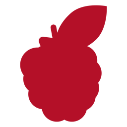 Fruta roja plana Diseño PNG