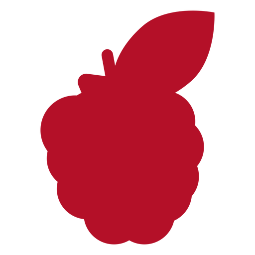 Fruta roja plana Diseño PNG