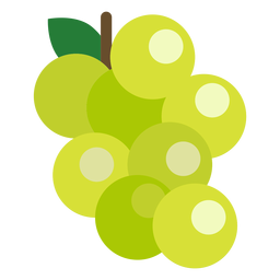 Trauben Obst flach PNG-Design