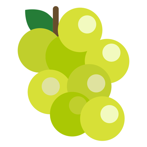 Uvas frutas planas Desenho PNG