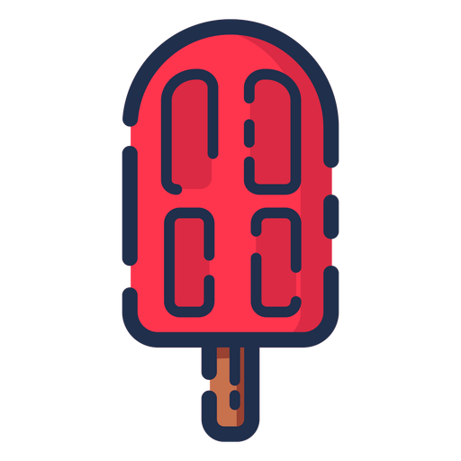 Ice pop icon PNG Design
